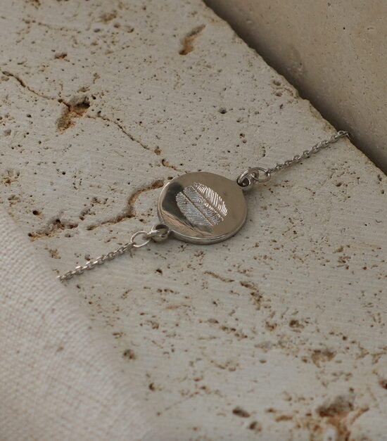 TRES // ujjlenyomat karkötő - Sterling Ezüst